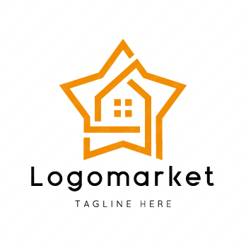 家と星と光のロゴ