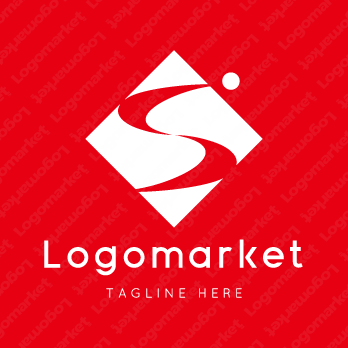 Sと球体と菱形のロゴ