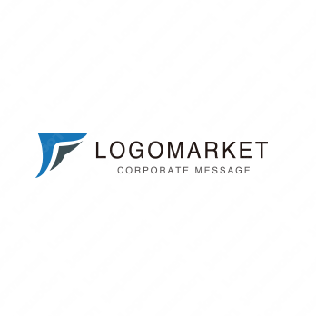 羽・翼と飛躍とシンプルのロゴ