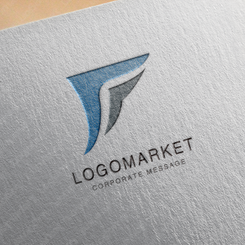 羽・翼と飛躍とシンプルのロゴ