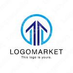 上昇と成功と前進のロゴ