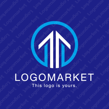 上昇と成功と前進のロゴ