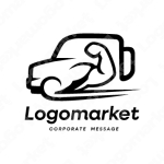 スピードと力強さと信頼のロゴ