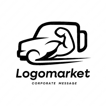 スピードと力強さと信頼のロゴ