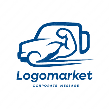 スピードと力強さと信頼のロゴ