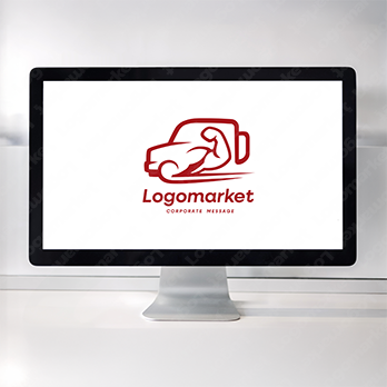 スピードと力強さと信頼のロゴ