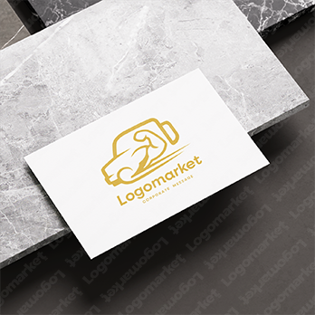 スピードと力強さと信頼のロゴ