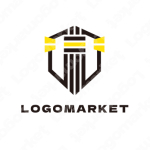 灯台と監視とセキュリティーのロゴ