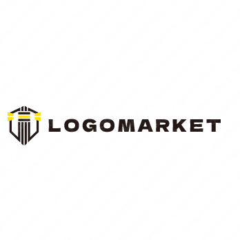 灯台と監視とセキュリティーのロゴ