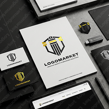 灯台と監視とセキュリティーのロゴ