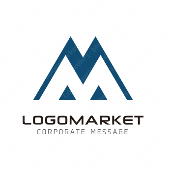 山と壮大と自然のロゴ