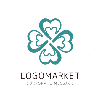 四葉と幸せと葉のロゴ