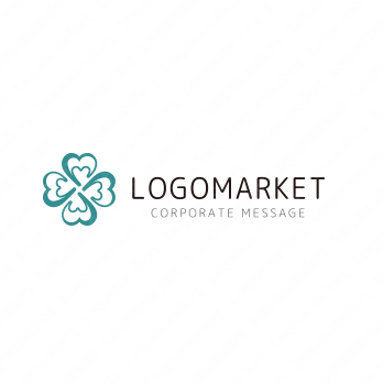 四葉と幸せと葉のロゴ