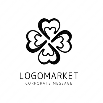 四葉と幸せと葉のロゴ