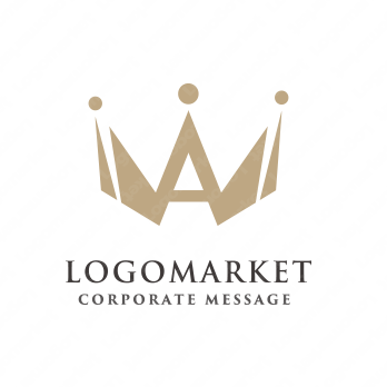 頂点と高級感とクラウンのロゴ