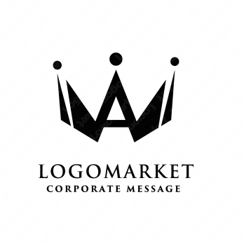 頂点と高級感とクラウンのロゴ