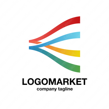 旗とひらがなと頭文字のロゴ