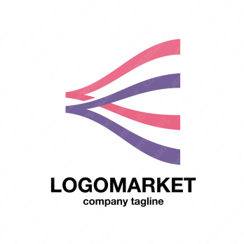 旗とひらがなと頭文字のロゴ