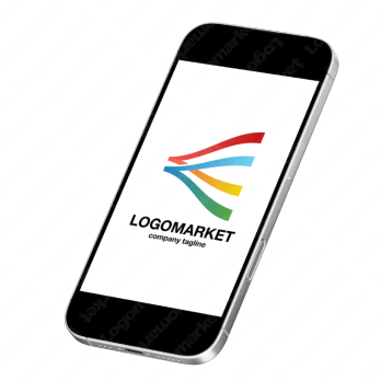 Aとaと虹のロゴ