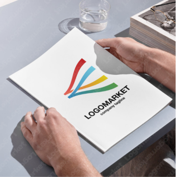 旗とひらがなと頭文字のロゴ