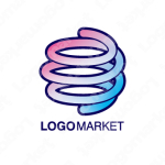 螺旋と渦とバネのロゴ