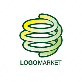 螺旋と渦とバネのロゴ