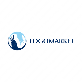 鳥と翼と鷹のロゴ