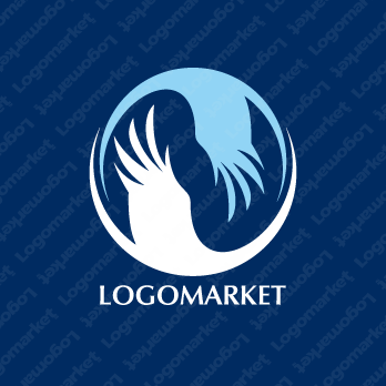 鳥と翼と鷹のロゴ