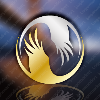 鳥と翼と鷹のロゴ