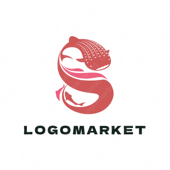 ジンベイザメとSと海のロゴ