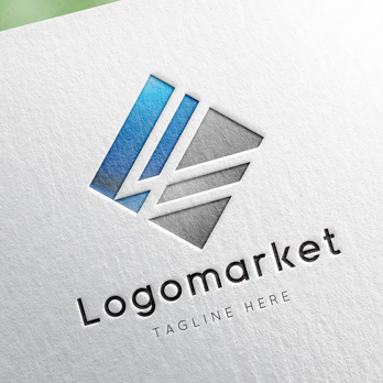 Lとlと菱形のロゴ