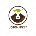 変化と葉っぱと狸のロゴ