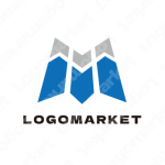 Mと富士山と 頂点のロゴ