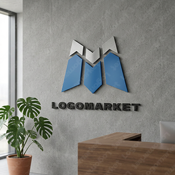 Mと富士山と 頂点のロゴ