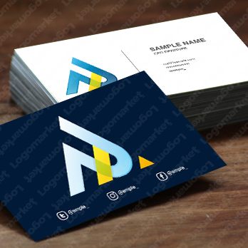 PとAと三角のロゴ