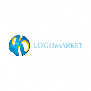 球とKとリングのロゴ