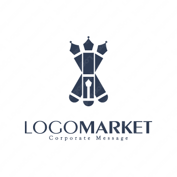 信頼と万年筆とプロのロゴ