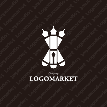 信頼と万年筆とプロのロゴ