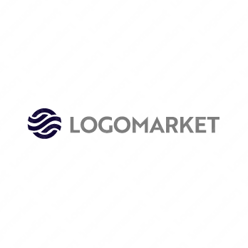 太陽と波と繋がりのロゴ