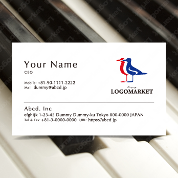 シーガルと鳥とお洒落のロゴ