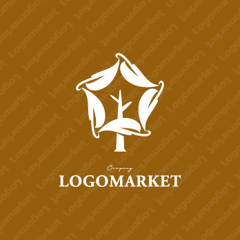 木とリラックスと四季のロゴ