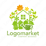 家と華やかと健康のロゴ