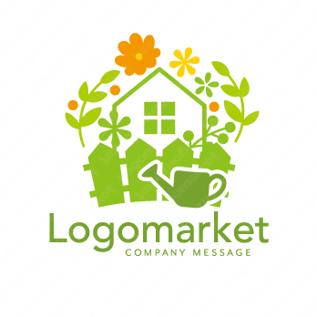 家と華やかと健康のロゴ