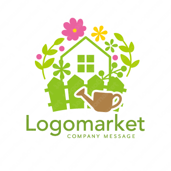 家と華やかと健康のロゴ