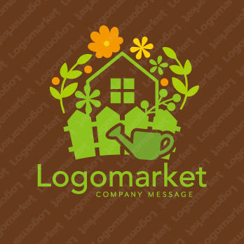 家と華やかと健康のロゴ