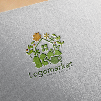 家と華やかと健康のロゴ