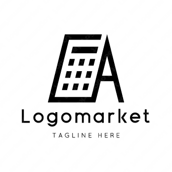 Aと計算機と電卓のロゴ
