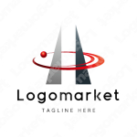 Hとhと球体のロゴ