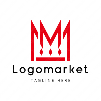 Mと王冠とクラウンのロゴ