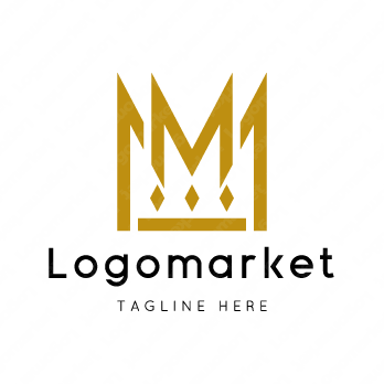 Mと王冠とクラウンのロゴ